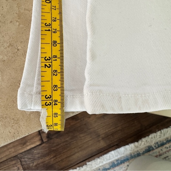 J Crew White Skinny Flare Jean Womens Size 33 High Waist Slimming - Picture 12 of 16